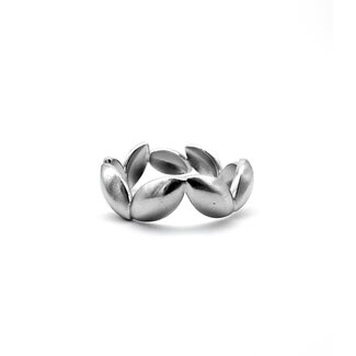 Anillo 'Sena' PLATA - Acero inoxidable (ajustable)