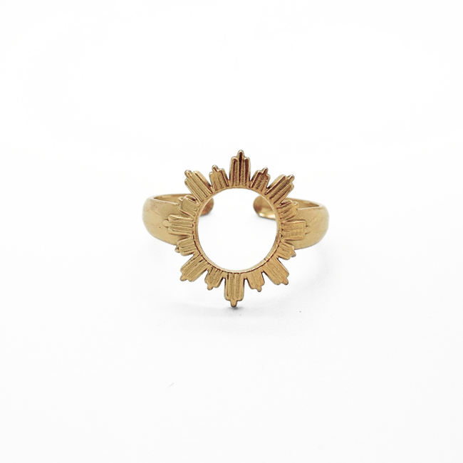 'MILA' ring GOLD - Stainless steel (verstelbaar)