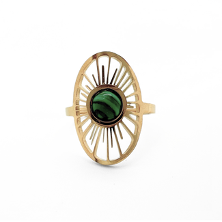 'Claudia' RING GOLD - Edelstahl (einstellbar)