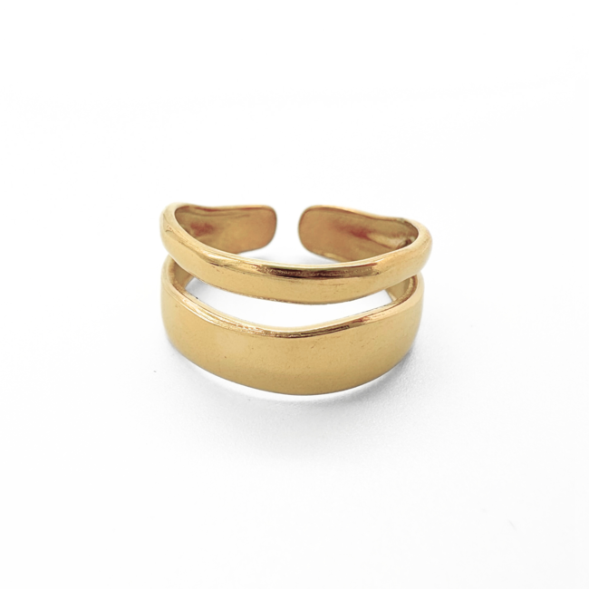 Bailey 'anillo de oro - acero inoxidable (ajustable)