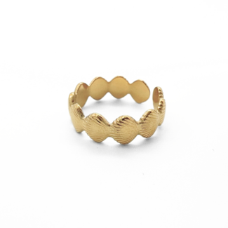 'Shellby' Anillo ORO - Acero inoxidable