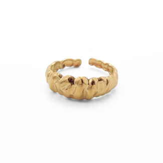 'Dorine' ring gold - stainless steel (adjustable)