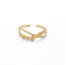 Donna 'Verstelbare Ring Gold - Acciaio inossidabile