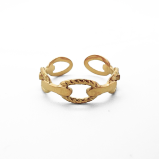 Semmi 'anillo de oro - acero inoxidable (ajustable)