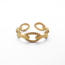 'Semmi' ring gold - stainless steel (verstelbaar)