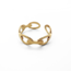 'Semmi' ring gold - stainless steel (adjustable)