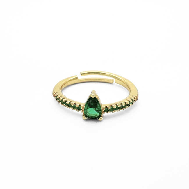 'Paige' Bague - Gold plated (Ajustable)