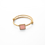 'Lina' Ring Pink & Gold - Stainless steel (verstelbaar)