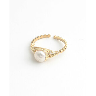 'Chantra' Ring GOLD - Edelstahl