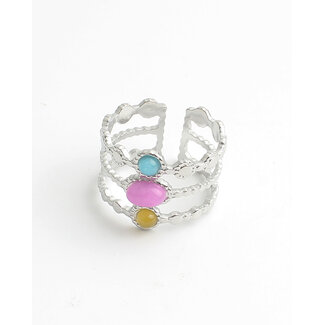 Anillo 'Famke' PLATA - Acero inoxidable