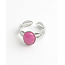 'Pink Summer' Ring SILBER - Edelstahl