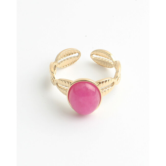 Anillo 'Pink Summer' ORO - Acero inoxidable