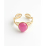 Anello 'Pink Summer' ORO - Acciaio inossidabile