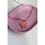 'Rosemary' Necklace pink - Stainless steel