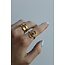 'Zahra' ring GOLD - Stainless steel