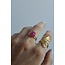 Anillo 'Pink Summer' ORO - Acero inoxidable