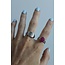 'Muella' Ring Silver - Stainless steel (Adjustable)