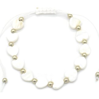 'White love' Tobillera - Acero inoxidable