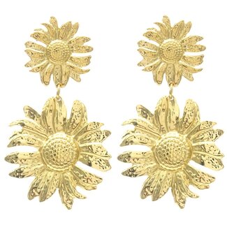 'Eden' Boucles d'oreilles OR - Acier inoxydable