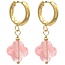 'Lucky' Earrings PINK - Stainless steel