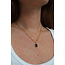 'Evelyn' Necklace black - Stainless steel