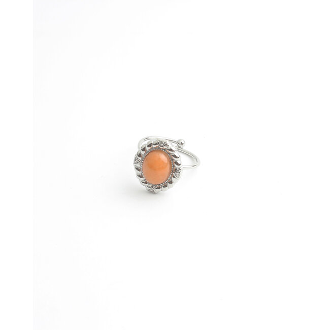 'Iveta' Bague Argent - Acier inoxydable