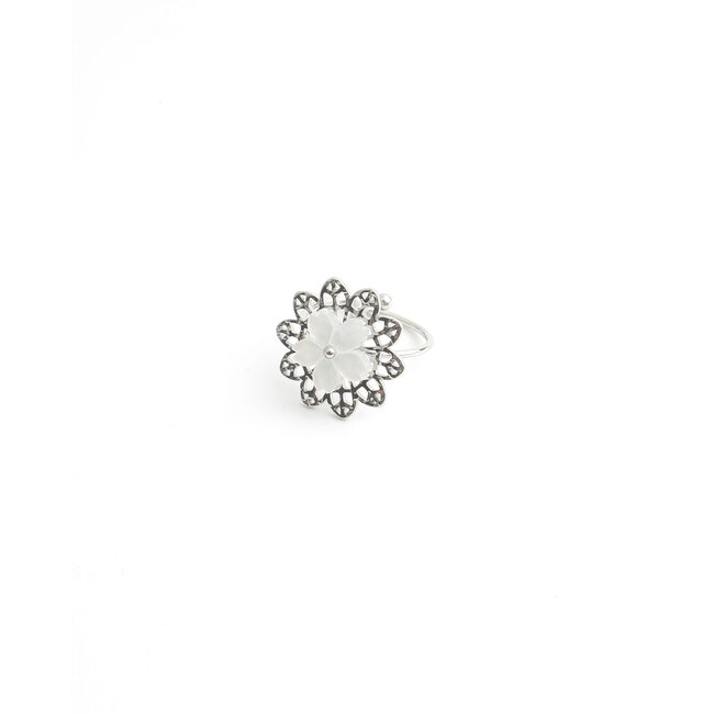 'Liliana' Bague Argent - Acier inoxydable