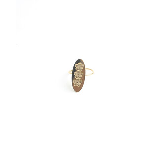 'Aneta' Ring Gold - Stainless steel