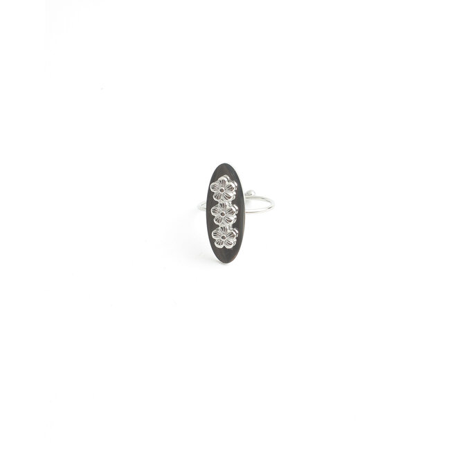 'Aneta' Ring Zilver - Stainless steel