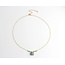 'Elephant' Collier Vert - Acier inoxydable