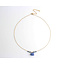 'Elephant' Collier Bleu - Acier inoxydable