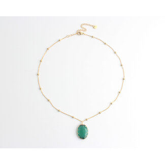 'Darla' Collier Vert - Acier inoxydable