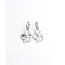 'Justina' Earrings Silver - Stainless steel