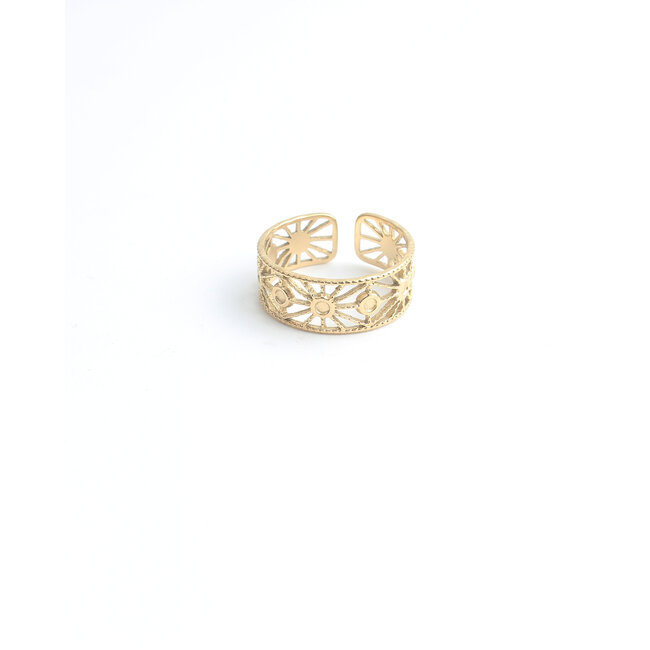 'Sola' Ring Gold - Stainless steel