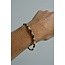 'Nella' pulsera Forest - acero inoxidable