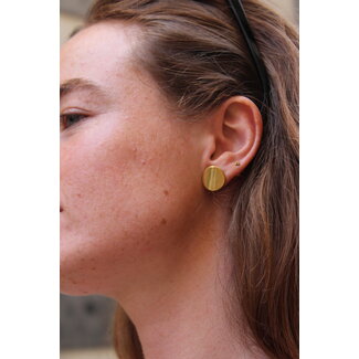 'Dolly' Pendientes Oro - acero inoxidable