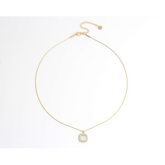 'Hannejet' collier Blanc - Acier inoxydable