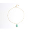 'Edita' Ketting Turquoise - Stainless steel