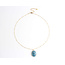 'Edita' Ketting Azul - Acero inoxidable