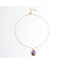 'Edita' Ketting Purple - Stainless steel