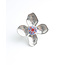 'Mega flower' Anillo Plata - Acero inoxidable