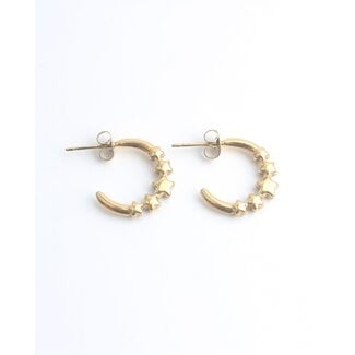 'Starry night' Earrings Gold - Stainless steel