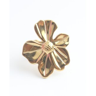 'Elegant flower' Ring - Stainless steel