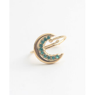 'Once in a blue moon' Anillo Oro - Acero inoxidable