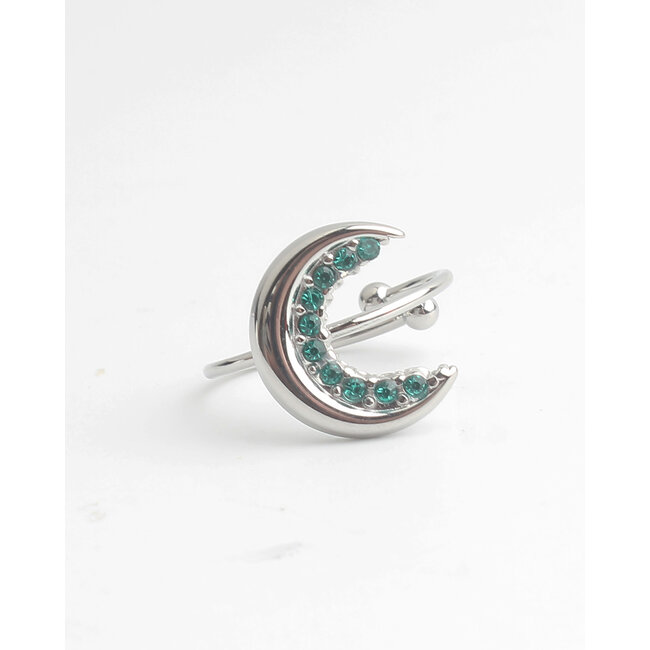 'Once in a blue moon' Anello Argento - Acciaio inossidabile