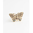 'Butterfly' Anillo Oro - Acero inoxidable