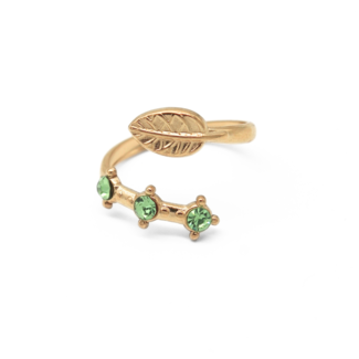 'Lena' ANILLO ORO VERDE - Acero inoxidable