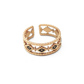 'Lexy' Ring GOLD - Edelstahl