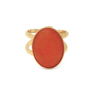 "Layla" Ring Orange gold - Edelstahl