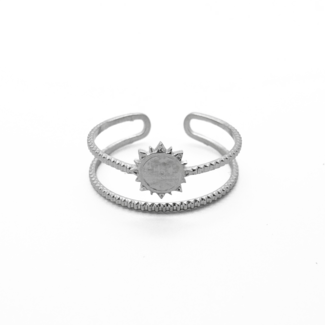 Alicia 'Ring Silver - Acero inoxidable (ajustable)